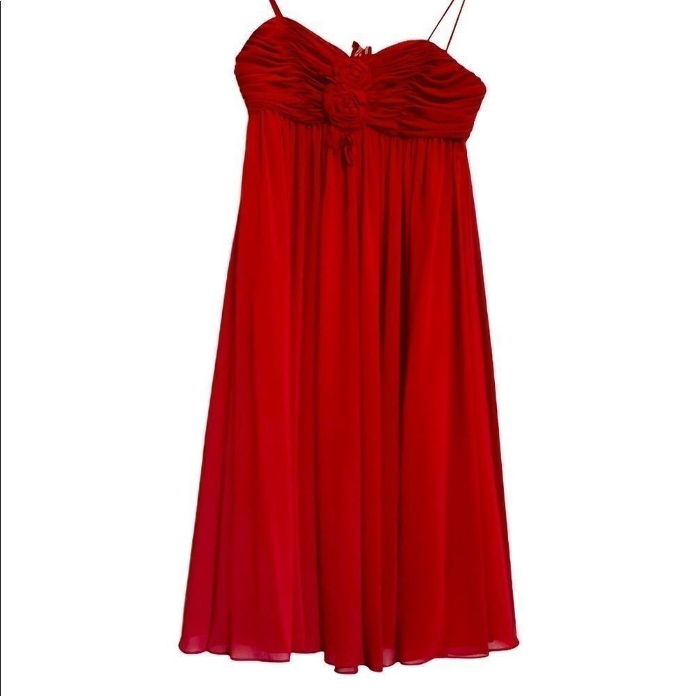WTOO By Watters & Watters Red Cocktail Party Dress